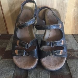 AXXIOM Brown Leather Sandals BIG RIVER Shoes Life